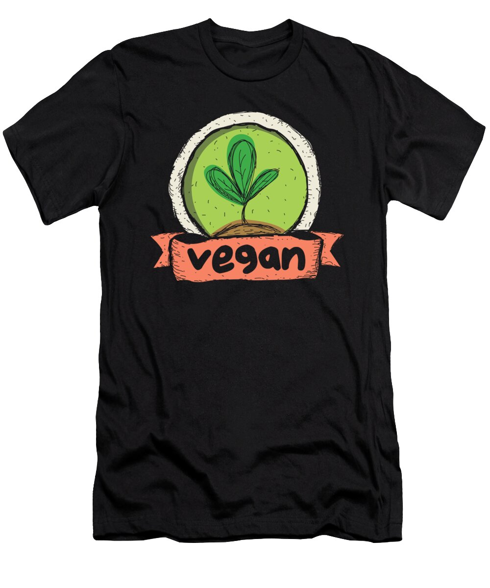 Veganism Vegetarian Foodie Veggies Health Fitness Gifts Vegan Thomas Larch T-Shirt