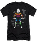 Vegeta Anatomy Muscle Chart Diagram Matthew Chan T-Shirt