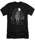 Vegeta Deadlift Muscle Chart Anatomy Diagram Anime Gym Motivational Moria Hane T-Shirt
