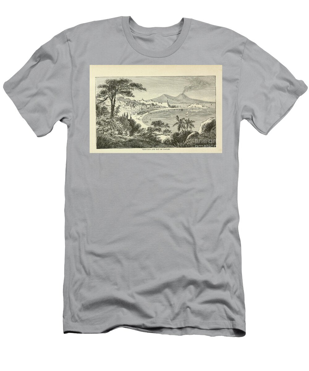 Vesuvius and the Bay of Naples K1 Historic Illustrations T-Shirt