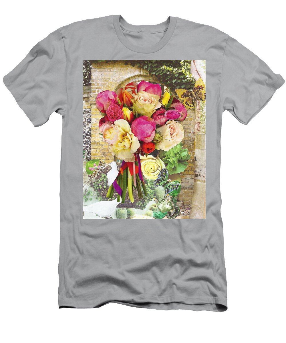 Vibrant Floral Robin Frazier T-Shirt