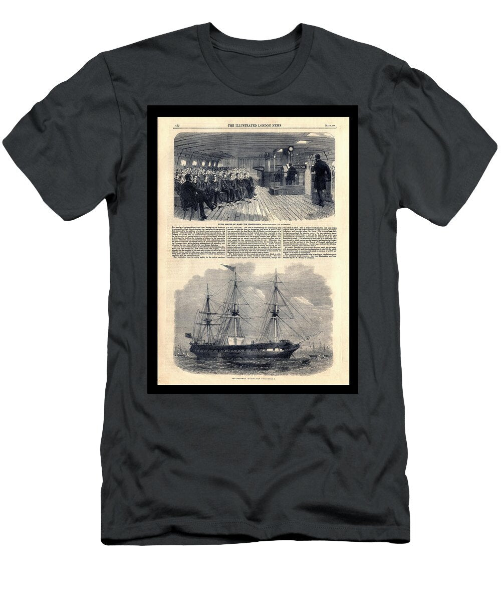 Victorian Era Naval Illustration Francois Bota T-Shirt