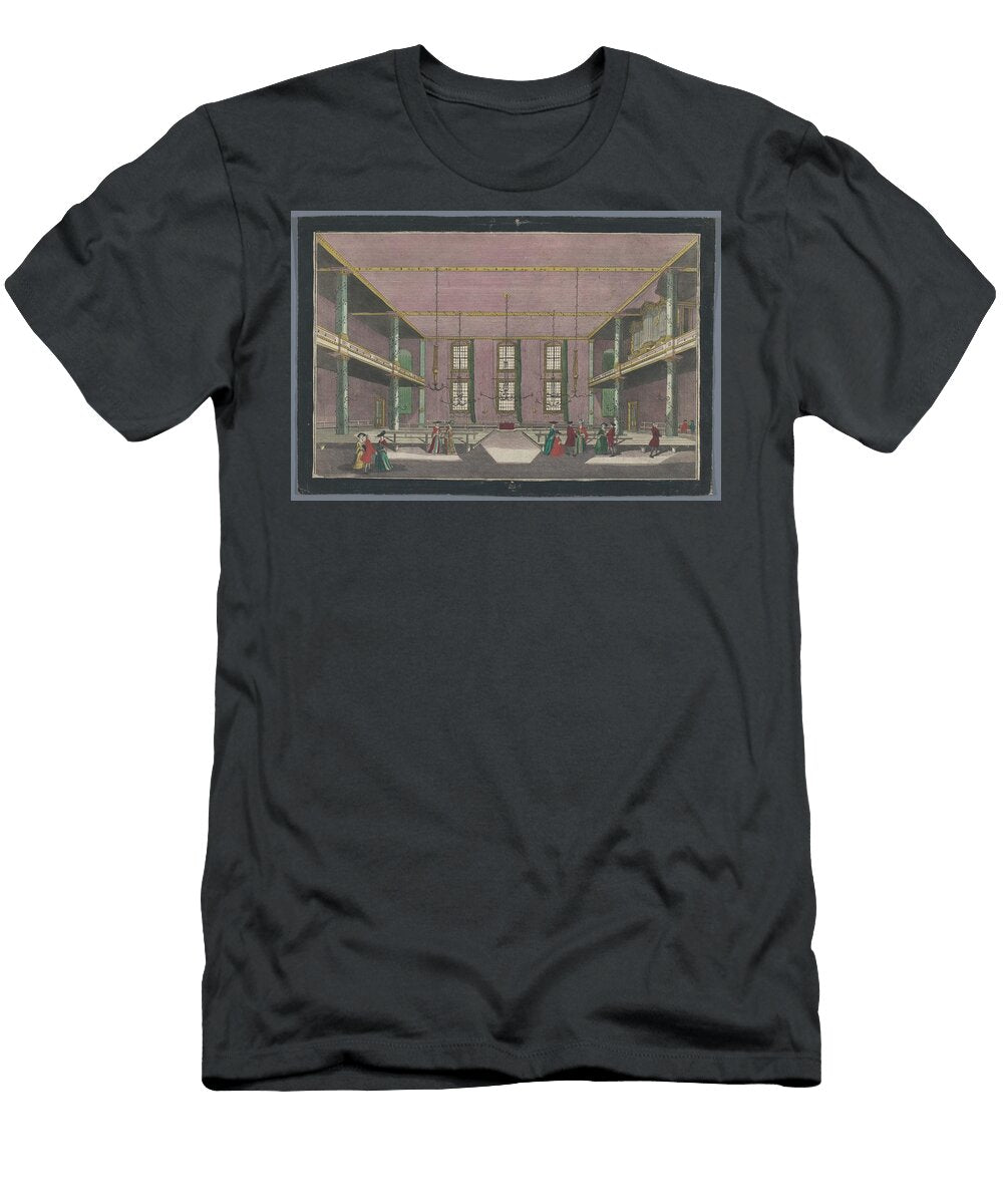 View of the Interior of the Church of the Fraternity in Zeist Georg Balthasar Probst Possibly Af Artistic Rifki T-Shirt