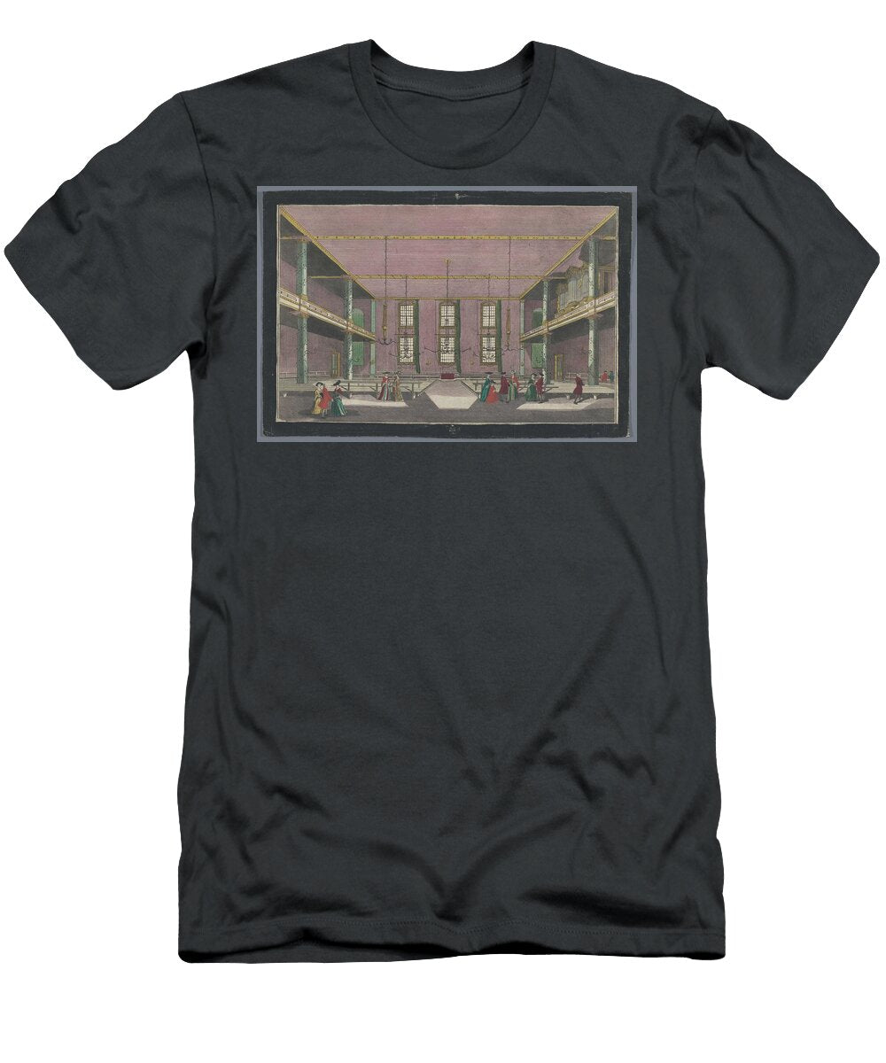 View of the Interior of the Church of the Fraternity in Zeist Georg Balthasar Probst Possibly Af Hendrik Spilman T-Shirt