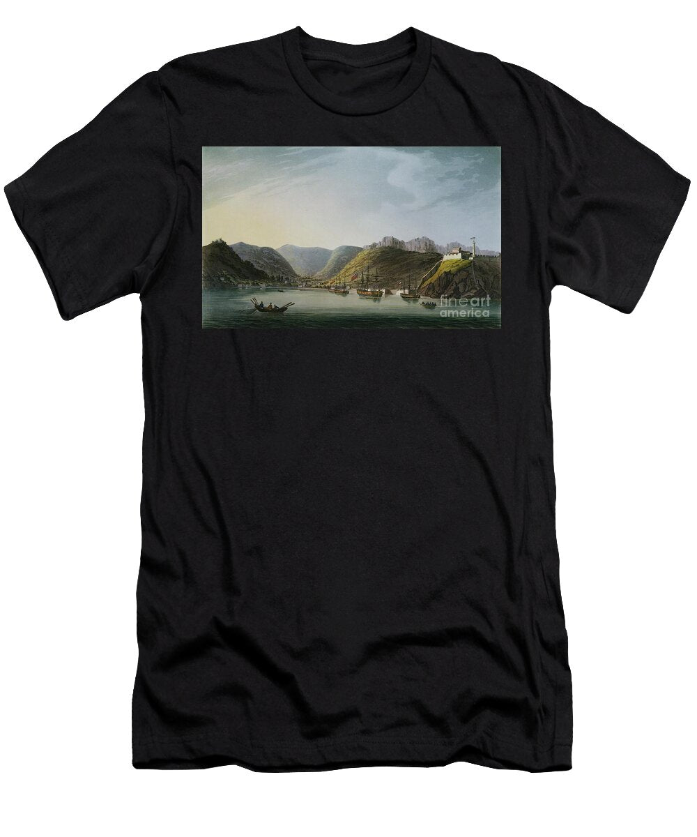 View of the West Side of Porto Ferraio Bay Elba Engraved By Francis Jukes 1747 1812 Published By J Daniell April 1814 Captain James Weir T-Shirt