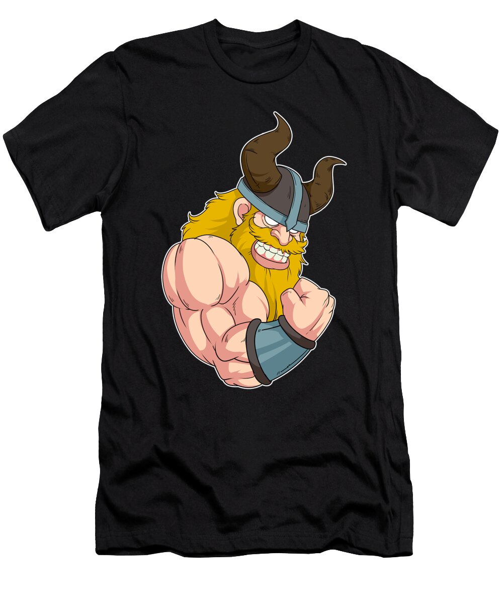 Viking At the Gym Training Fitness Muscles Power Mister T-Shirt
