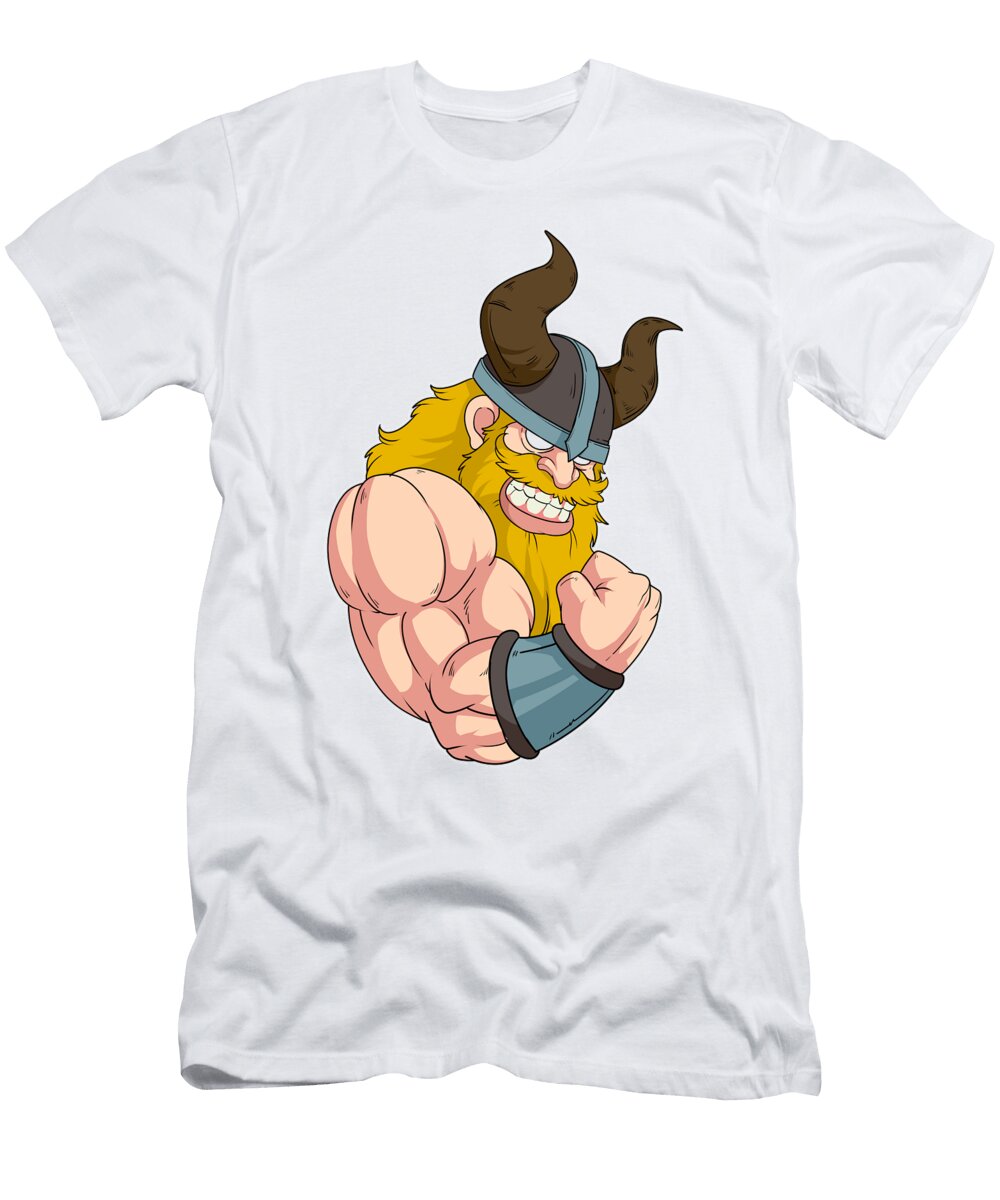 Viking At the Gym Training Fitness Muscles Power Siegfried Czerny T-Shirt