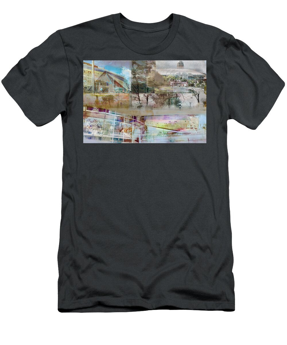 Vikings Stadium Collage 2 Susan Stone T-Shirt