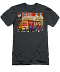 Villa Wellington Verdun Montreal Winter Scene Hockey Art in the City Campbell Soup Truck Canadian Carole Spandau T-Shirt