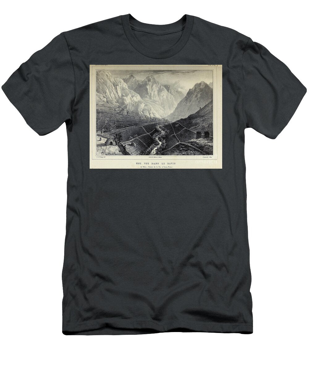 Vintage Peruvian Landscape 1835 U1 Historic Illustrations T-Shirt