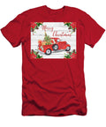 Vintage Red Truck Christmas a Jean Plout T-Shirt
