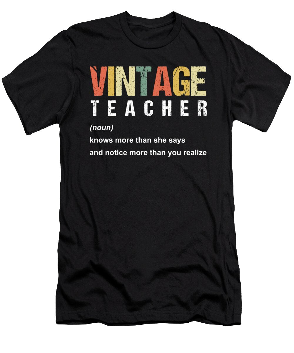 Vintage Teacher Teaching School Gift Thomas Larch T-Shirt