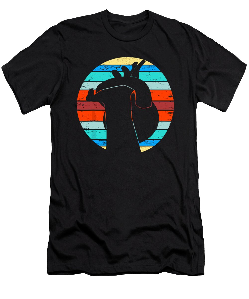 Vintage Workout Kettlebell Retro Sunset Gym Fitness Gift 1 T-Shirt