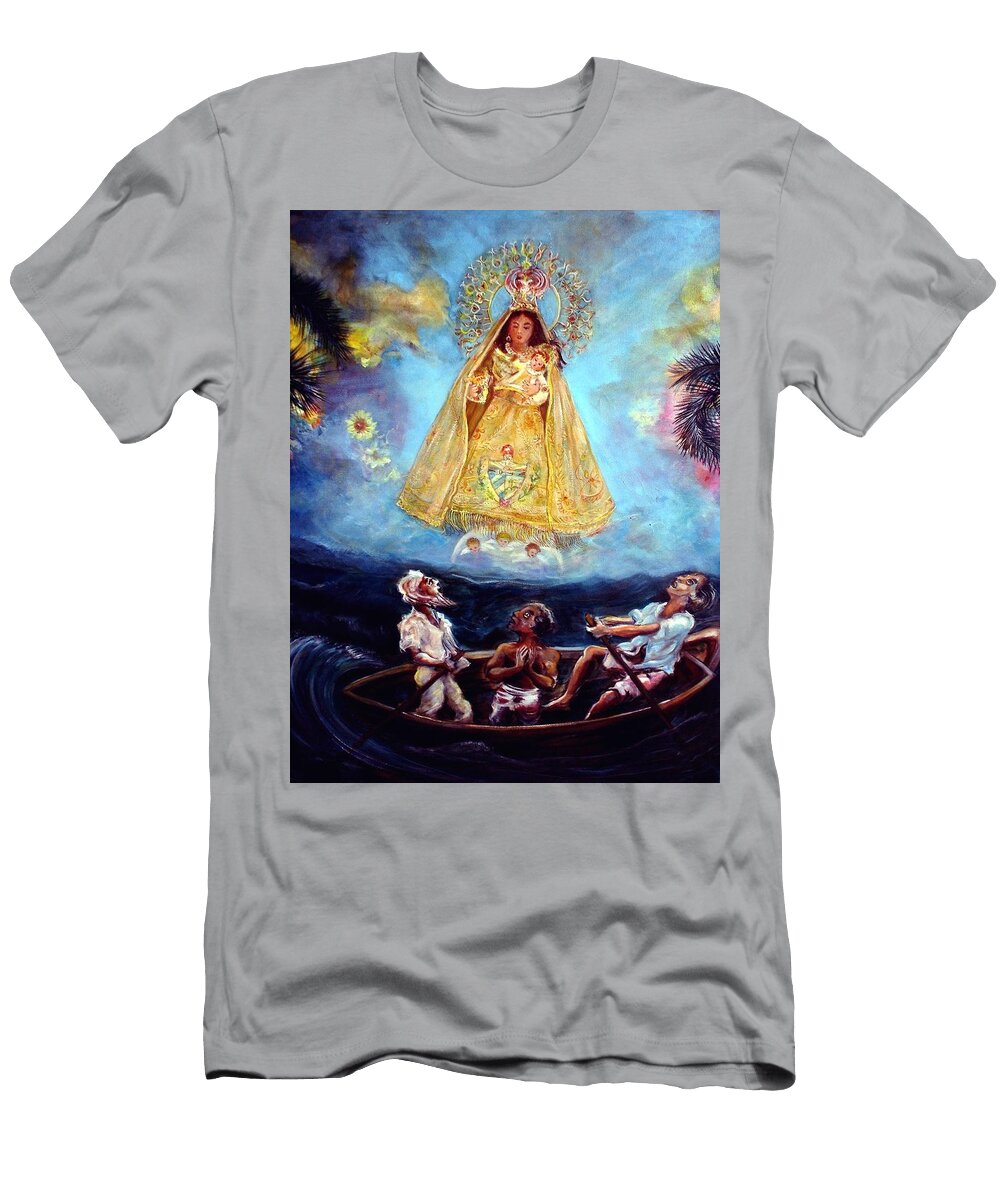 Virgen De LA Caridad Del Cobre Iris Leyva Acosta T-Shirt