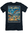 Visit Glamorous Orlando Amusement Park Capital Retro Travel Art T-Shirt