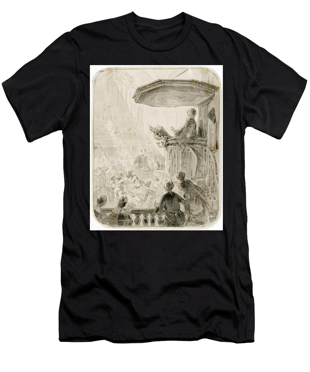 Vrouw Valt Flauw Tijdens Preek Pieter Van Loon T-Shirt