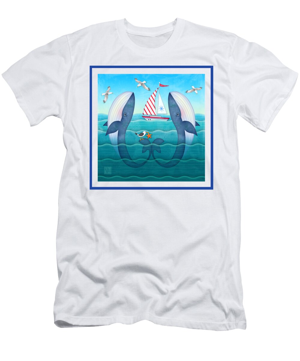 W Is for Wonderful Whales Valerie Drake Lesiak T-Shirt