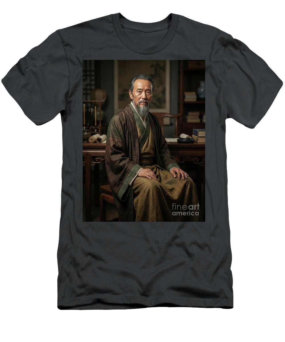 Wang Yangming the Warrior Philosopher Ming Dynasty Sage Portra Gianpiero Lauretta T-Shirt