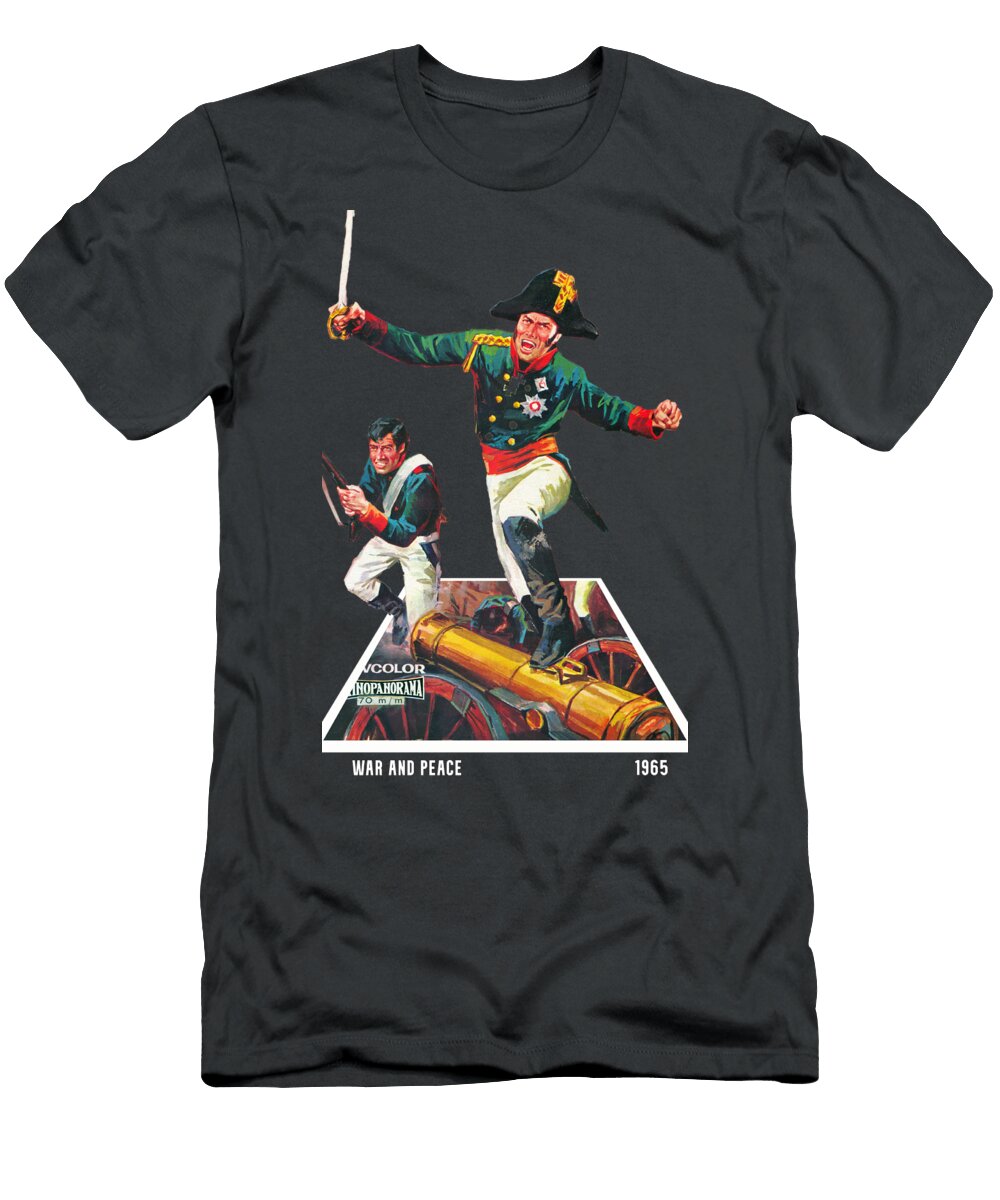 War and Peace 1965 3d Movie Poster Stars on Art T-Shirt