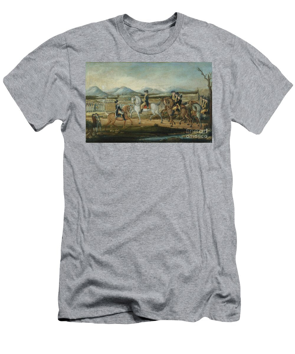 Washington Reviewing the Western Army At Fort Cumberland Maryland After 1795 Frederick Kemmelmeyer T-Shirt