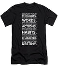 Watch Your Thoughts They Become Your Actions Gym Hustle Success Matthew Chan T-Shirt