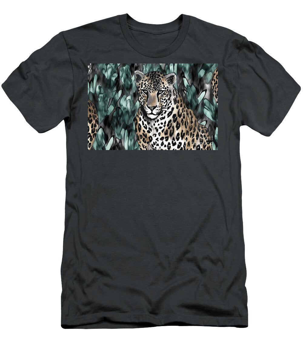 Watercolor Leopard Jaguar Texture Vector Pattern N Akkash T-Shirt