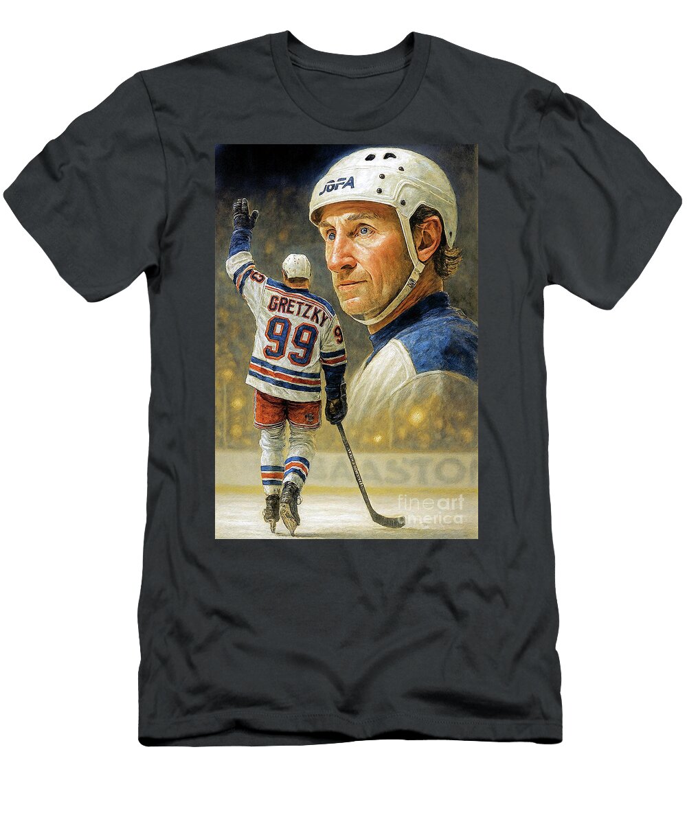Wayne Gretzkys Final Game 1999 Exit of the Emperor Robert Williams T-Shirt