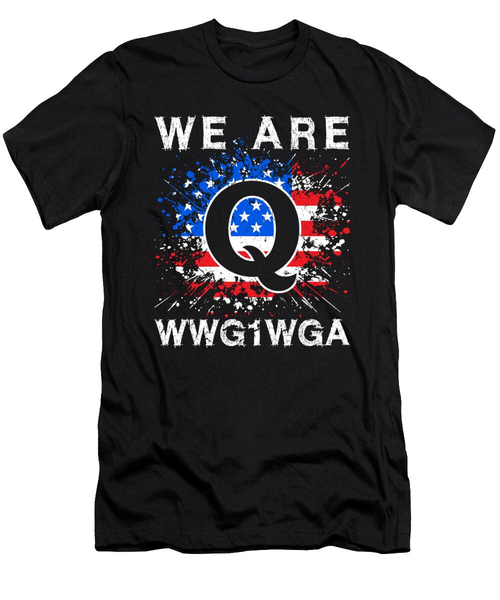 We Are Q Wwg1wga Patriotic American Trump Supporter Gifts Design Sel Mermaid T-Shirt