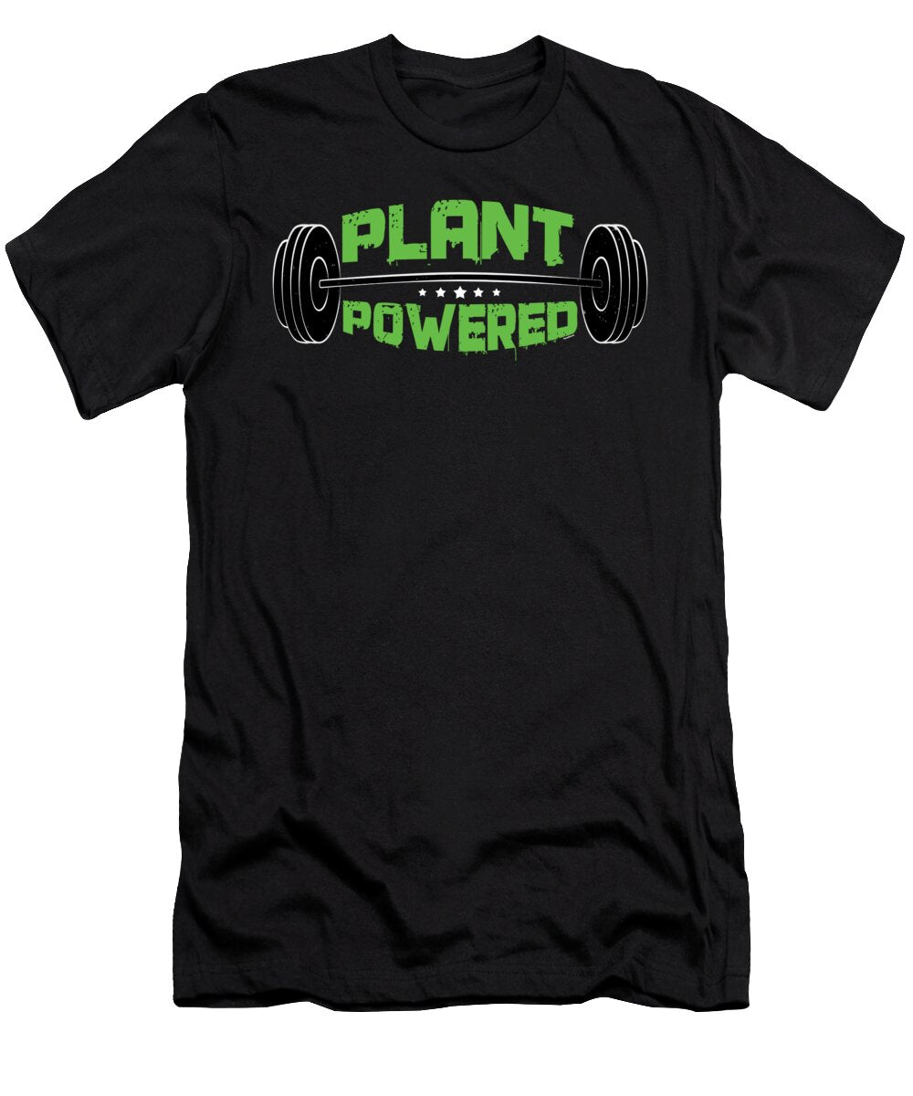 Weightlifter Vegans Barbells Bodybuilder Gym Weightlifting Plant Powered Veganism Gift Thomas Larch T-Shirt