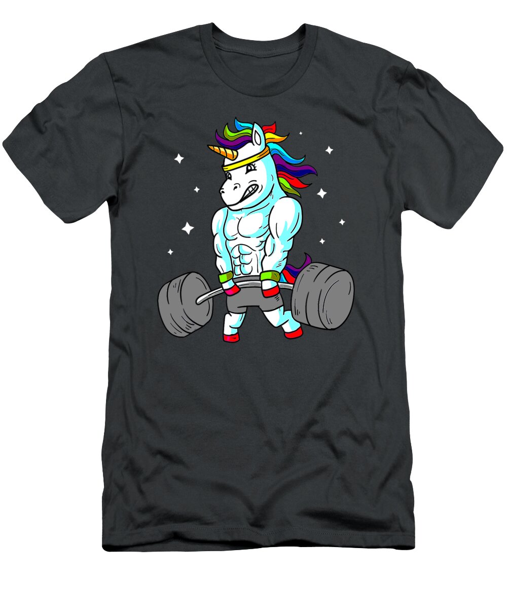 Weightlifting Unicorn Funny Deadlift Gym Gift Matthe Esraa T-Shirt