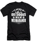 Weimaraner Lover Rather Be Outdoors Dusan Vrdelja T-Shirt