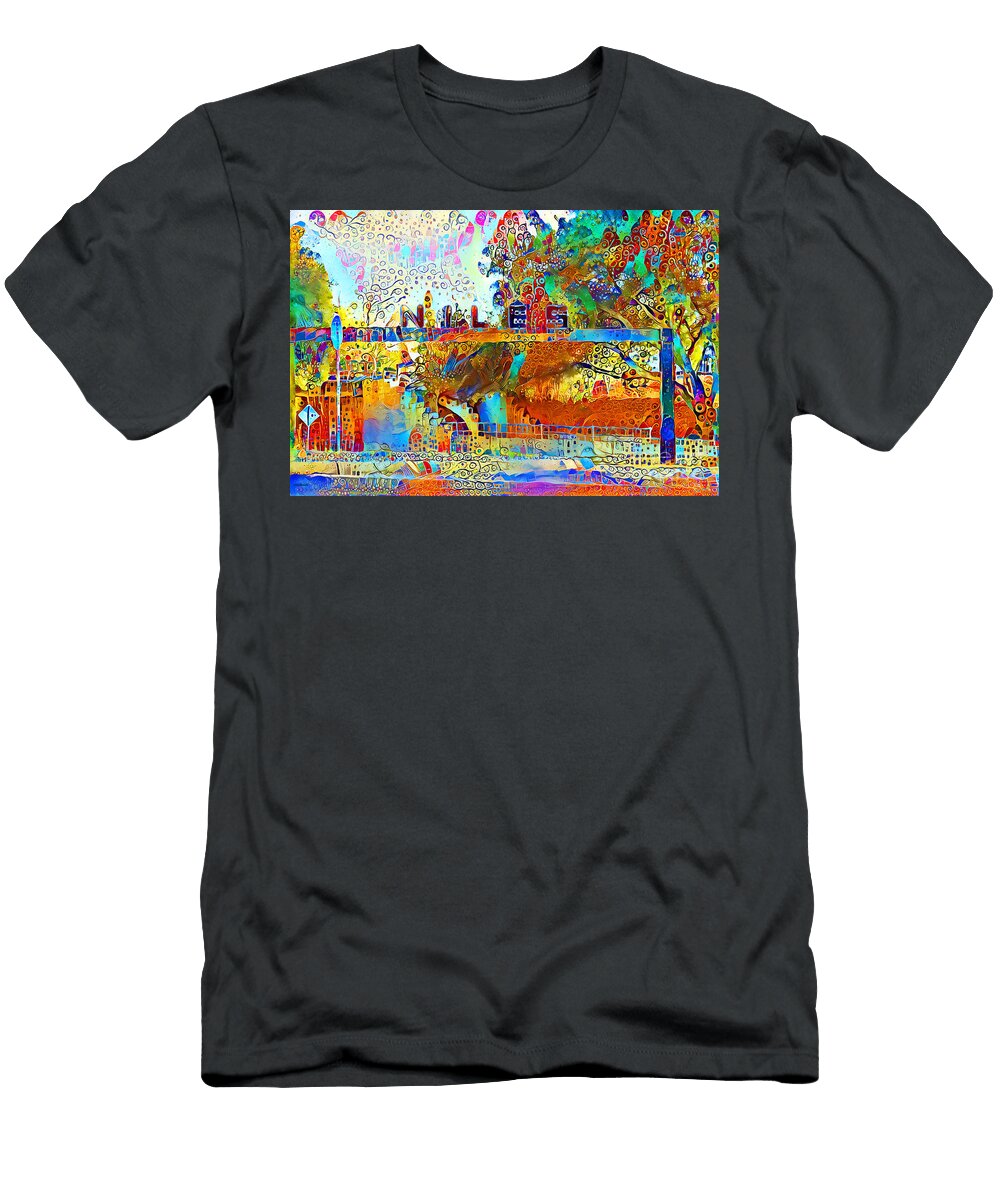 Welcome to the Whimsical Enchanting Gateway to the Stars Town of Niles California 20210729 Wingsdomain Art and Photography T-Shirt