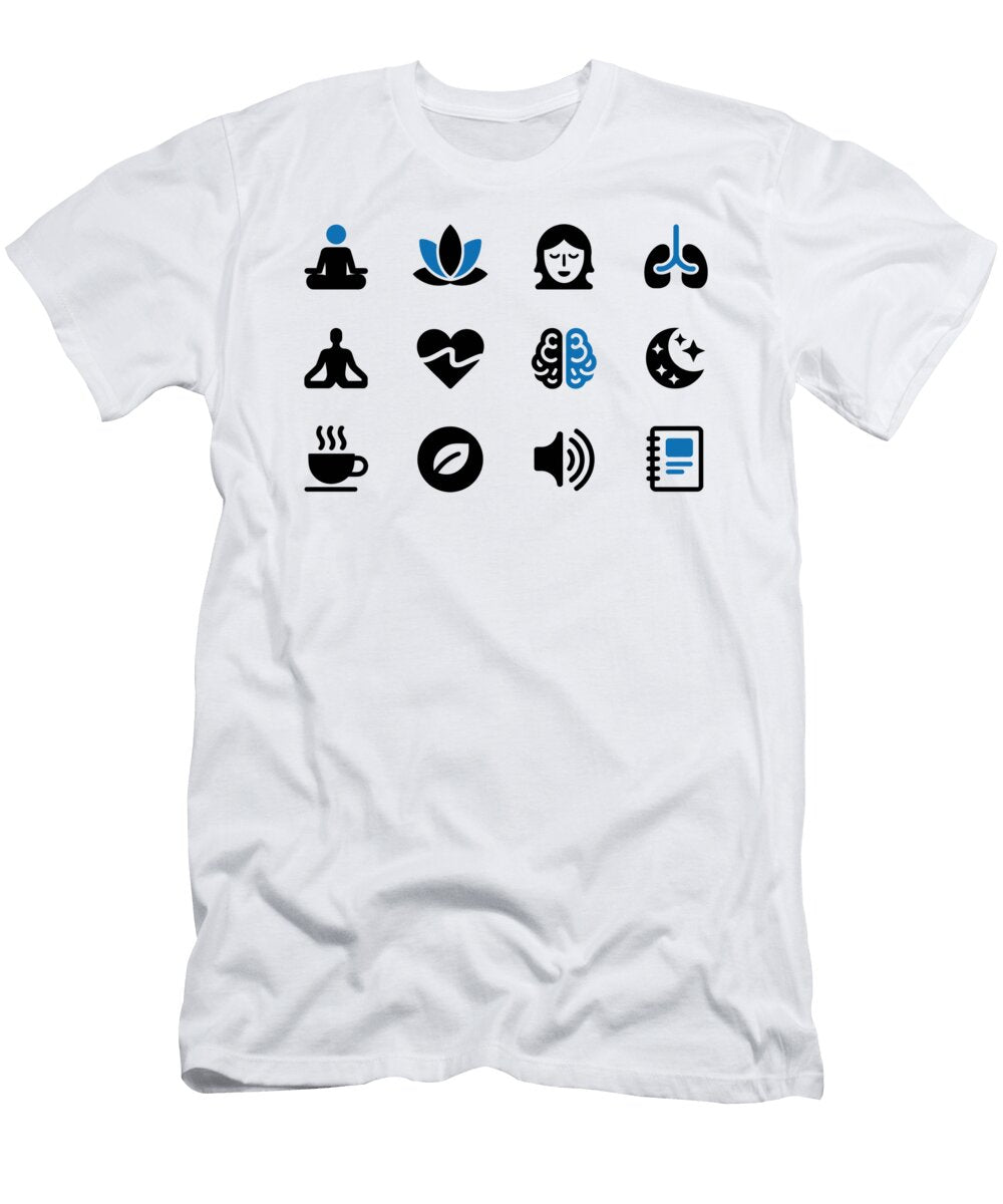 Wellness and Relaxation Icons Joanna Redesiuk T-Shirt