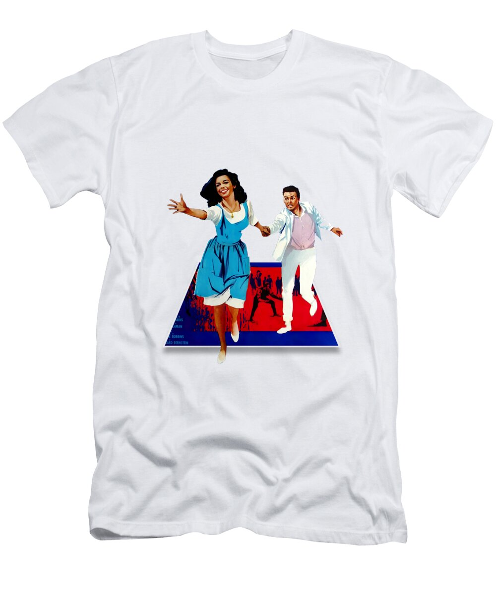 West Side Story 1961 3d Movie Poster Stars on Art T-Shirt