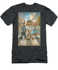 Whimsical Abbey Road Crossing Kevin Walker and Pixel Reverie T-Shirt