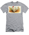 White Cochin Rooster Vintage Animal Illustration Picked and Shared T-Shirt