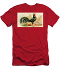 White Crested Black Polish Chicken Vintage Animal Illustration Picked and Shared T-Shirt