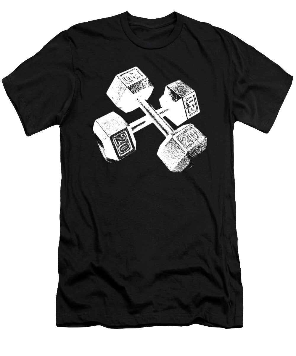 White Dumbells Sc Shank T-Shirt