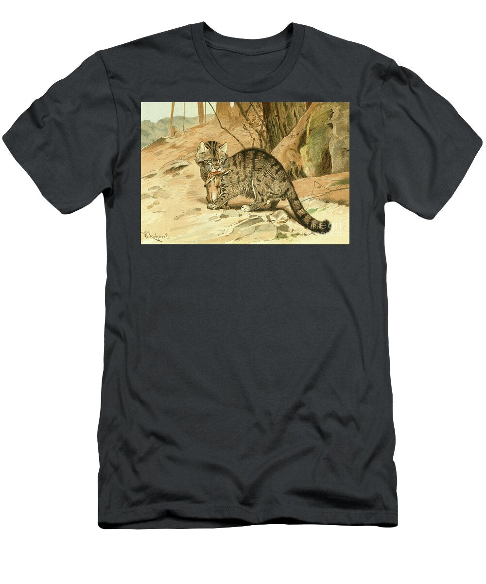 Wild Cat Felis Catus L5 Historic Illustrations T-Shirt