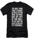 Will to Try and Faith to Believe Success Motivational Matthew Chan T-Shirt