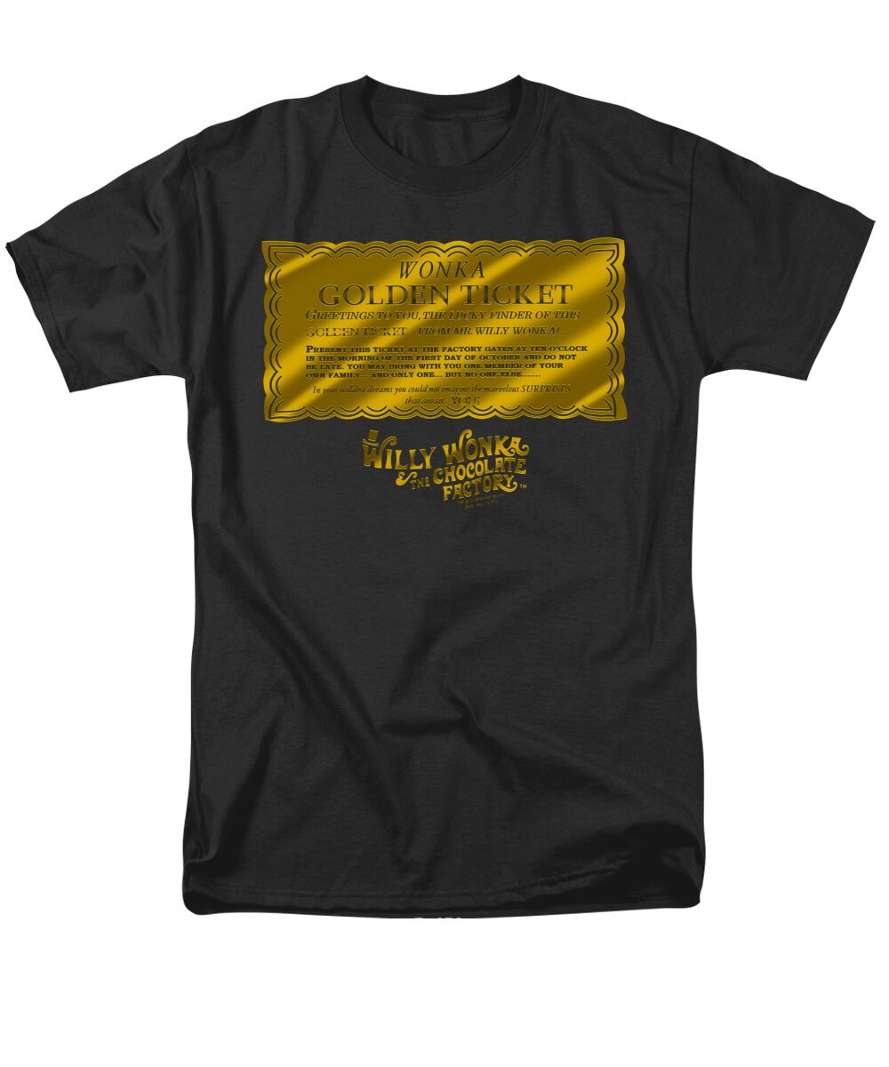 Willy Wonka and the Chocolate Factory Golden Ticket Brand a T-Shirt