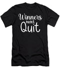 Winners Never Quit Gym Hustle Motivational Matthew Chan T-Shirt