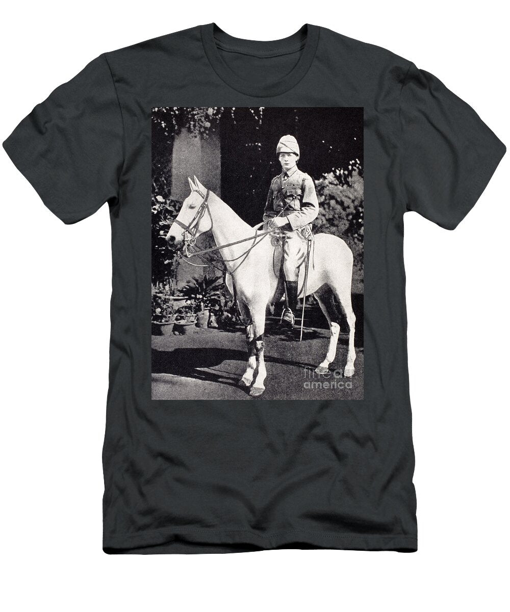 Winston Churchill on Horseback in Bangalore India in 1897 English School T-Shirt