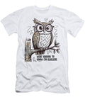 Wise Owl Nerdy Nocturnal Wisdom Vibes Moumita Bhattacharyya T-Shirt