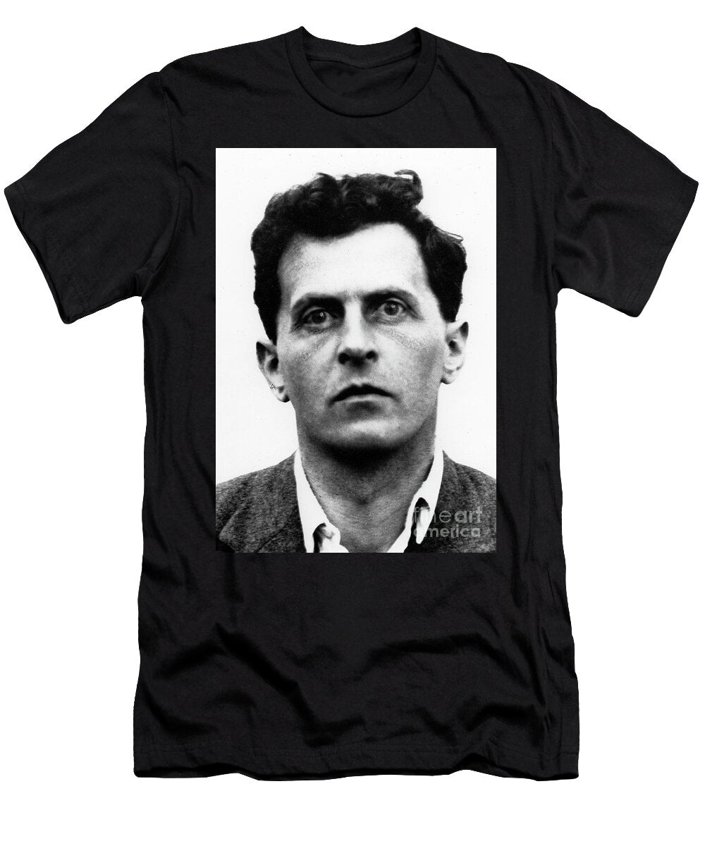 Wittgenstein Black and White Photo English School T-Shirt
