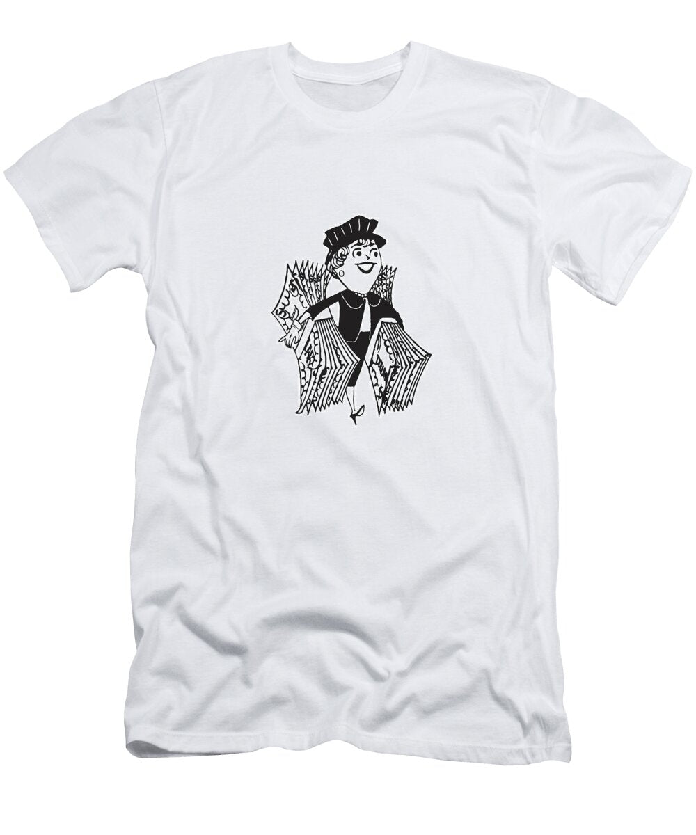 Woman Carrying Dollar Bills Csa Images T-Shirt