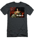 Woman in Elegant Dress with Popcorn Go Girl Art T-Shirt