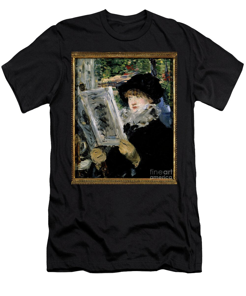 Woman Reading 1879 Oil on Canvas Edouard Manet T-Shirt