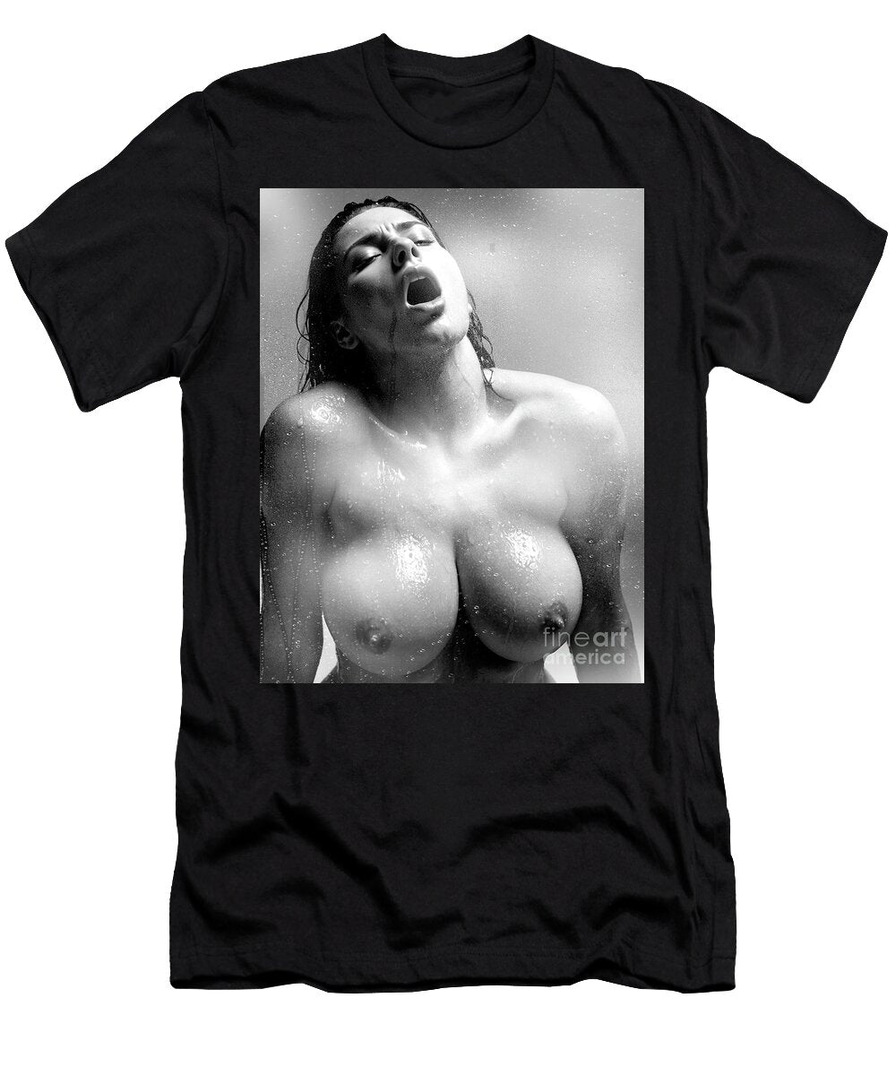 Woman Showing Emotion in the Shower Jt Photodesign T-Shirt