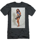 Woman with Dumbbells Daniel Friend T-Shirt